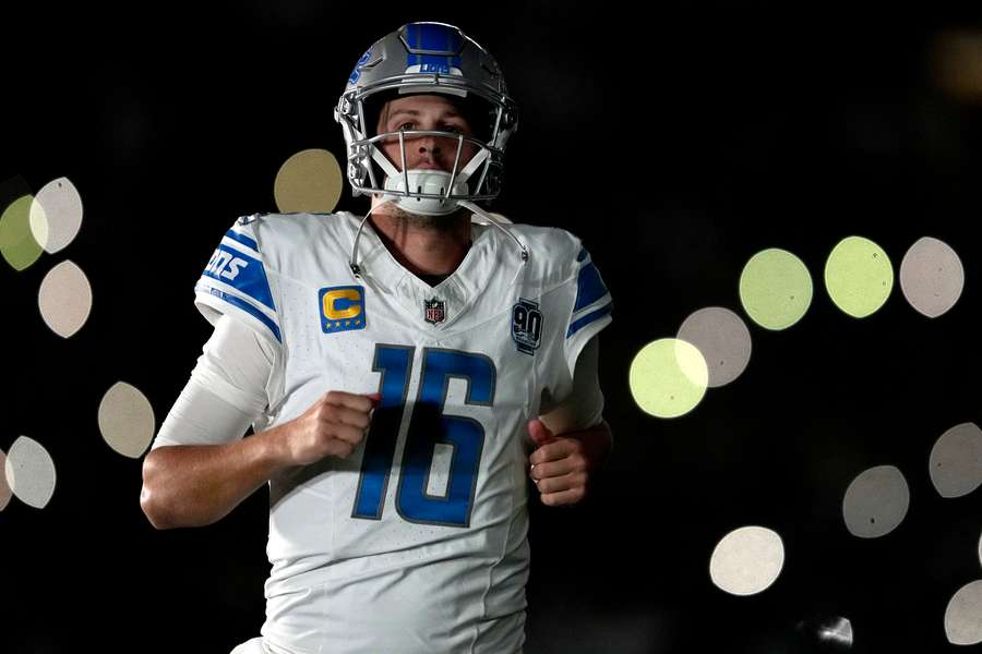 Jared Goff gaat lekker met zijn Detroit Lions Jared Goff gaat lekker met zijn Detroit Lions