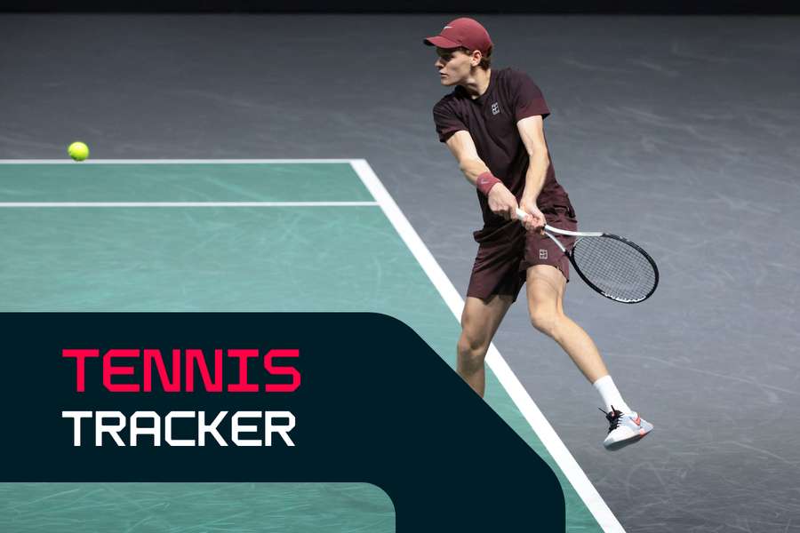 Sinner is in quarter-final action this evening Sinner is in quarter-final action this evening