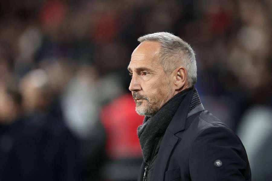 Adi Hütter lors du match face au PSG.