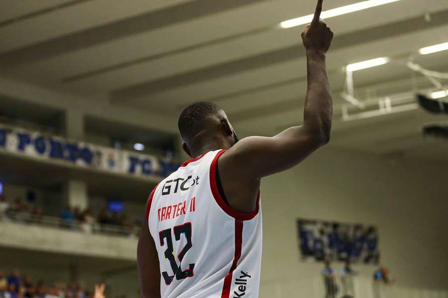 Carter celebra pelo Benfica