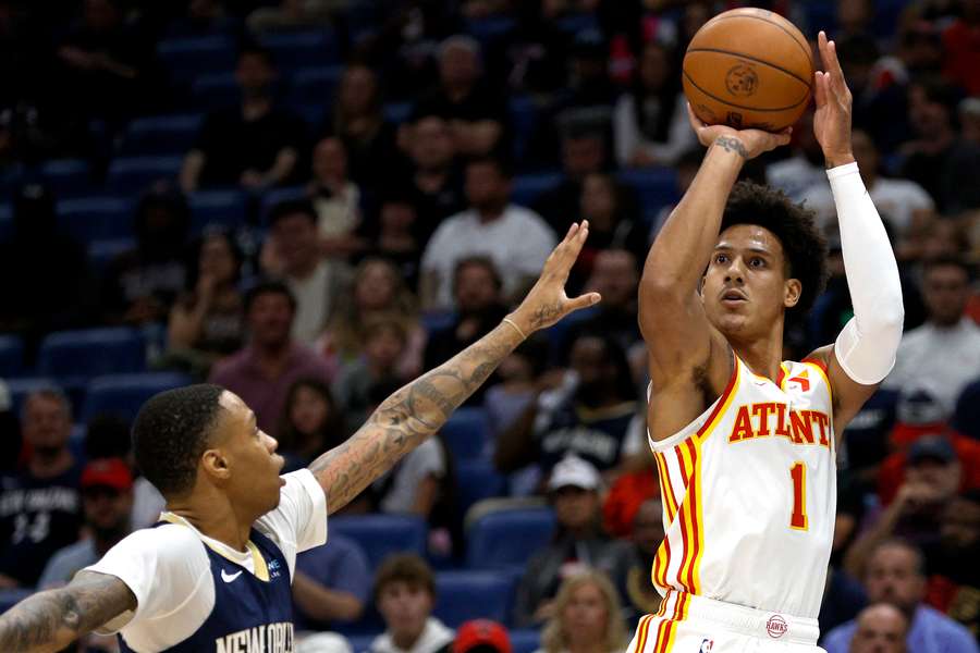 Jalen Johnson contre les Pelicans.