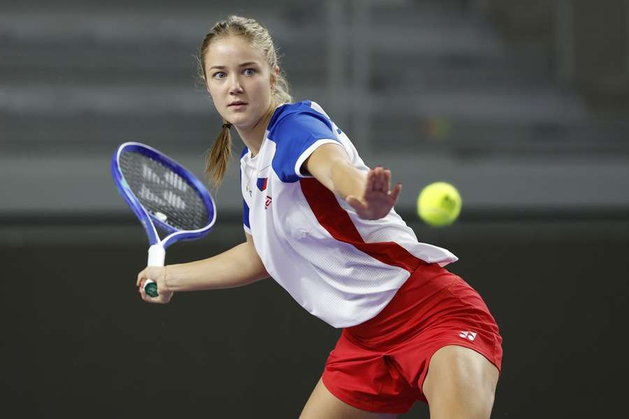 Vendula Valdmannová během tréninku na BJKC. Vendula Valdmannová během tréninku na BJKC.