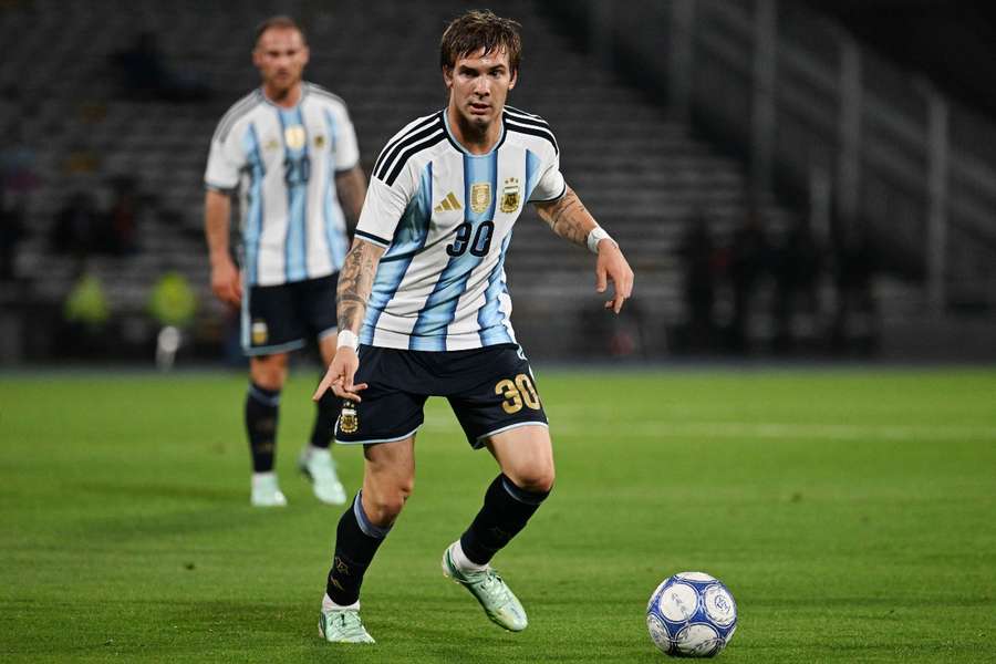 Franco Mastantuono, con Argentina Franco Mastantuono, con Argentina
