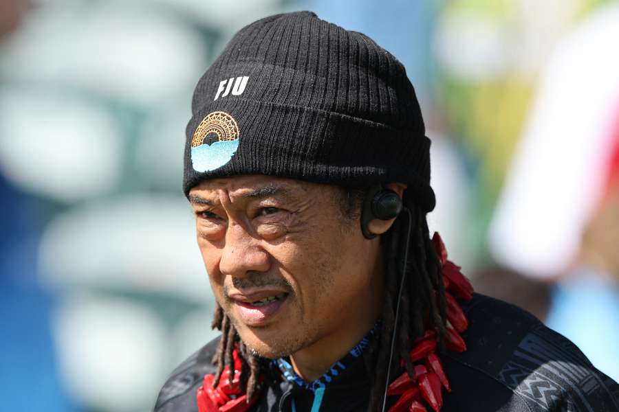 Moana Pasifika head coach Fa’alogo Tana Umaga watches on during his team's Super Rugby Pacific win last weekend.