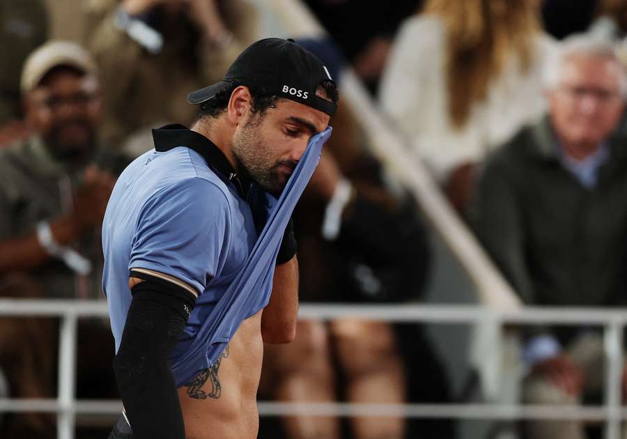 La reazione di Berrettini La reazione di Berrettini