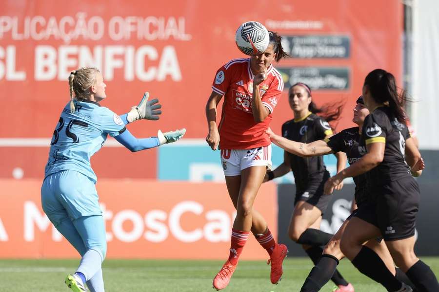 Campeonato feminino: Benfica goleia (4-0) Albergaria, SC Braga e Sporting empatam (1-1)