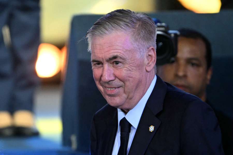 Carlo Ancelotti no evento da convocação para a Copa do Mundo Carlo Ancelotti no evento da convocação para a Copa do Mundo