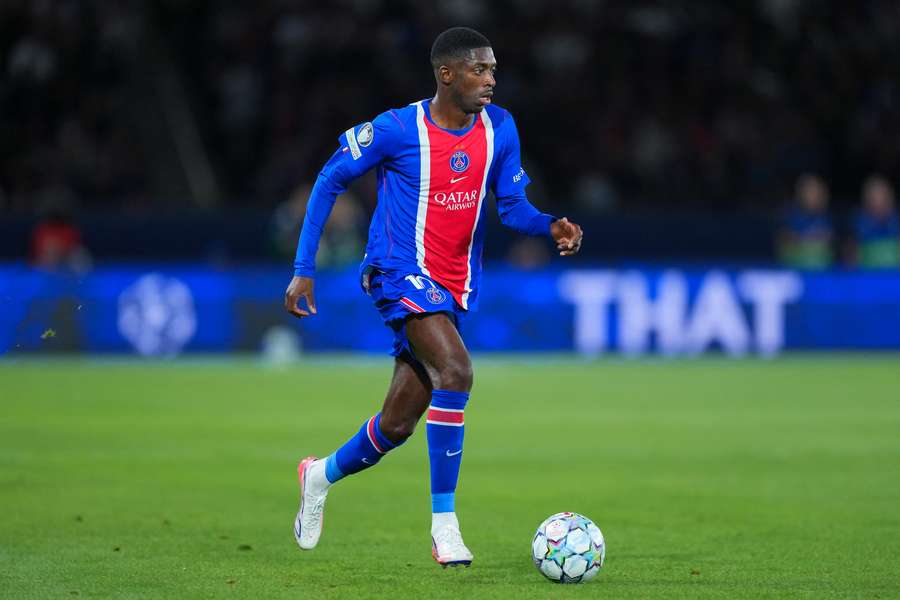 Dembélé en Ligue des champions. Dembélé en Ligue des champions.
