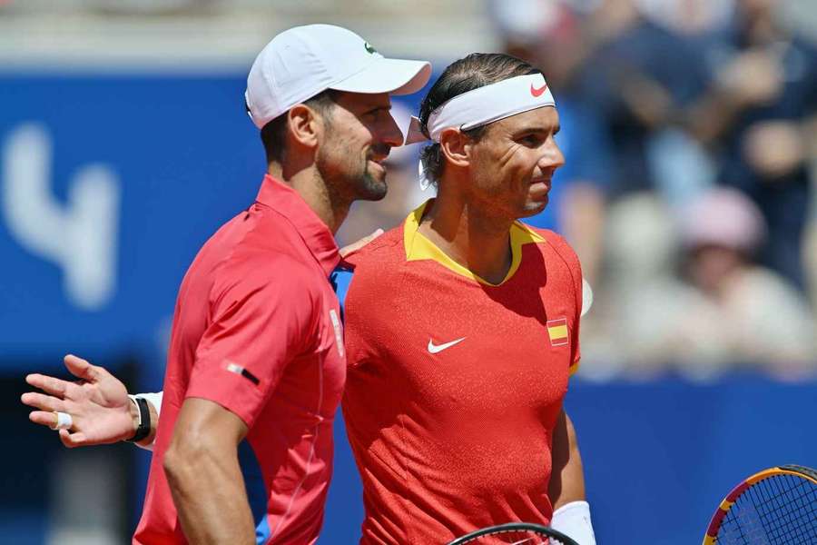 Novak Djokovic și Rafa Nadal 