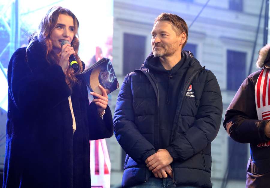 Vladimír Országh počas predstavenie olympijskej kolekcie. Vladimír Országh počas predstavenie olympijskej kolekcie.