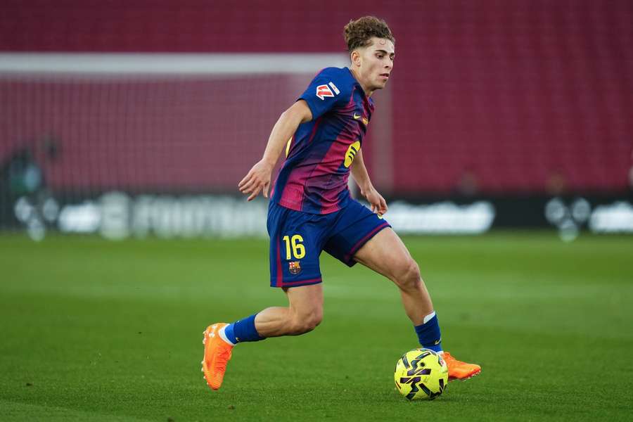 Fermin Lopez in action for Barcelona