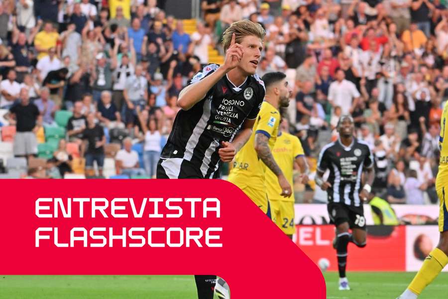 Thomas Kristensen festeja pela Udinese Thomas Kristensen festeja pela Udinese