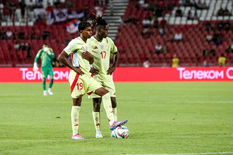 Lamine Yamal y Nico Williams 