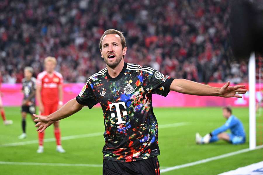 Harry Kane se raduje z gólu proti Unionu. Harry Kane se raduje z gólu proti Unionu.