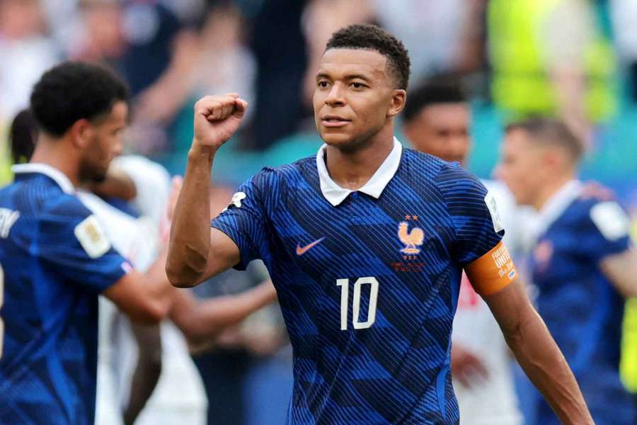 Kylian Mbappe reacts after their defeat to England in the third-place playoff Kylian Mbappe reacts after their defeat to England in the third-place playoff