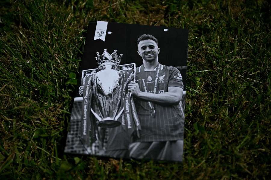 The match day programme displaying Diogo Jota is pictured before the pre-season friendly between Preston and Liverpool at Deepdale