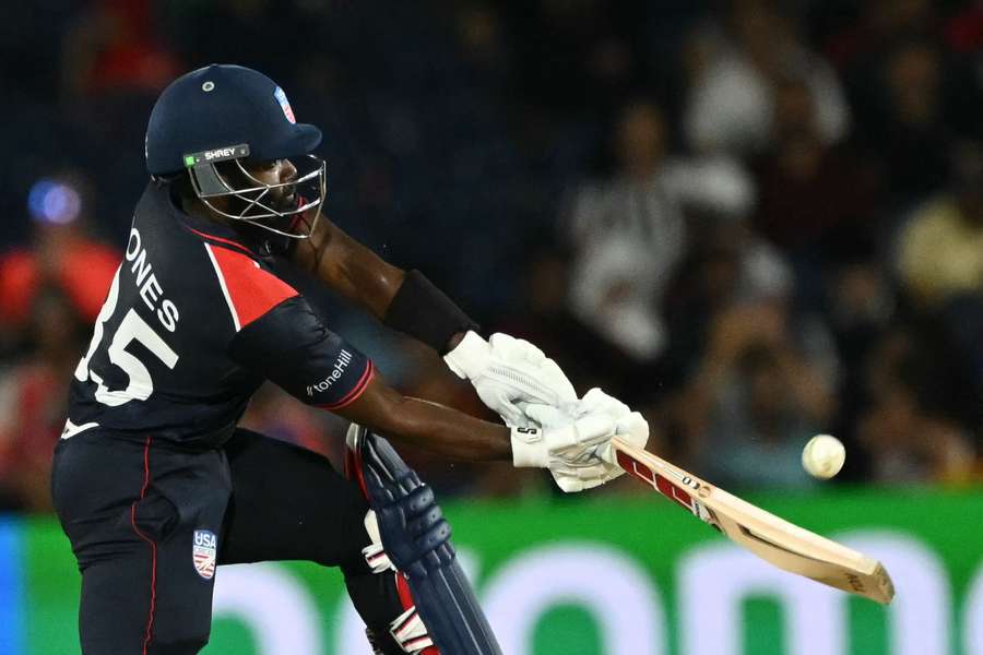 Jones in action at the T20 World Cup