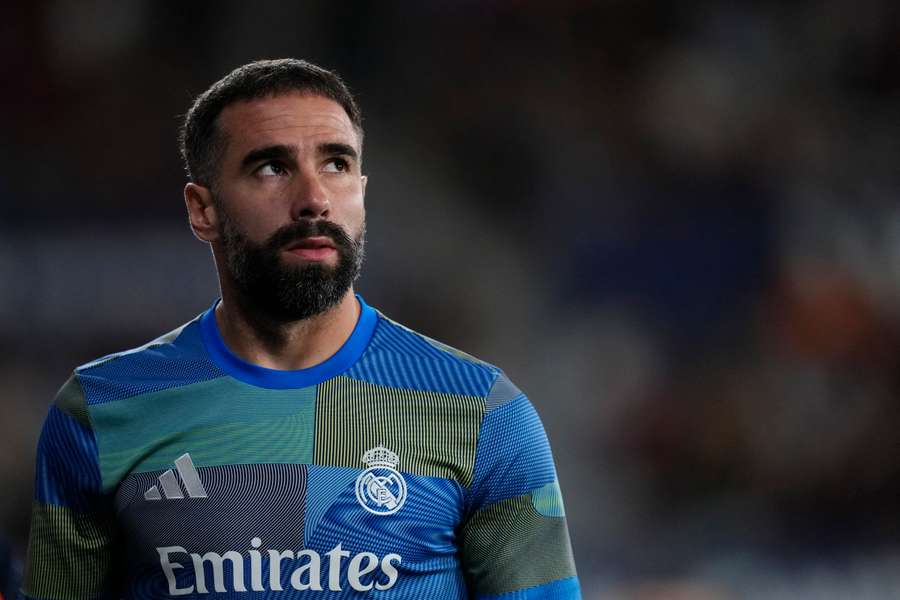 Carvajal, con el Real Madrid 