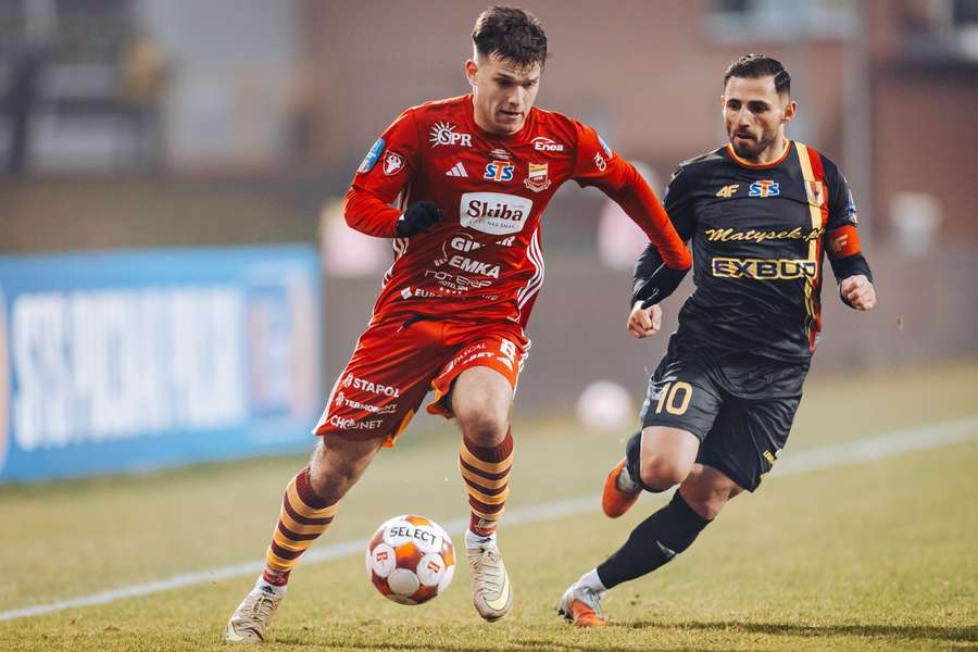 Ujęcie z meczu Chojniczanka – Korona Ujęcie z meczu Chojniczanka – Korona