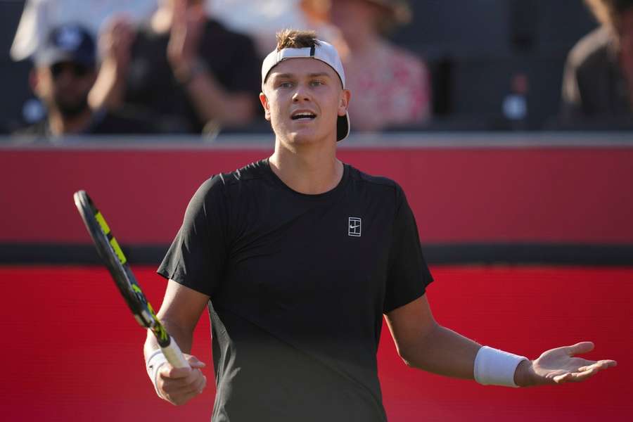 Rune was clearly upset with his coach, Lars Christensen