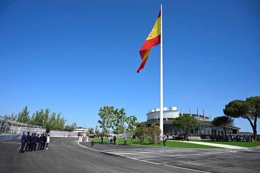 Bandera de España en Madring