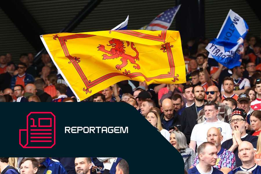 Adeptos escoceses assistem enquanto a seleção nacional vence o Curaçau