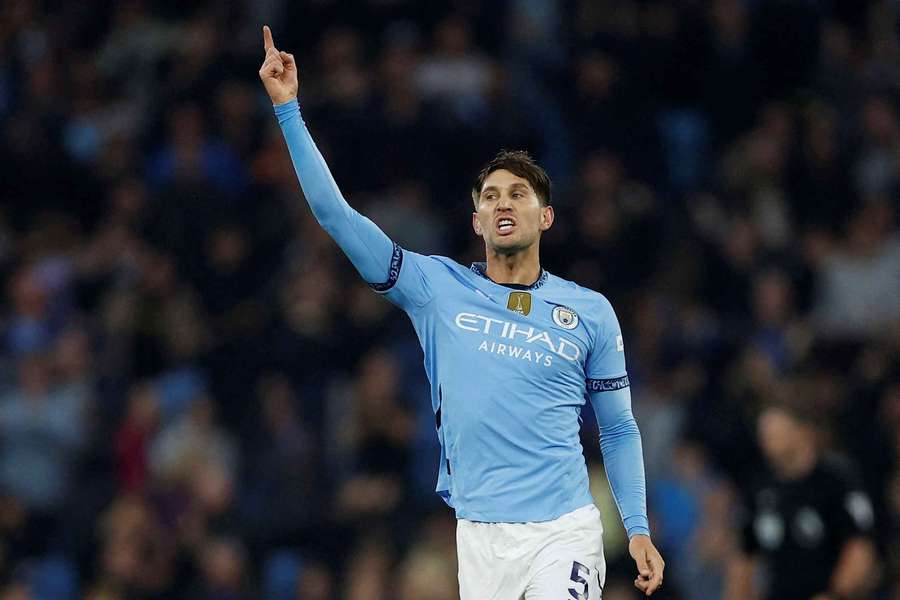 Stones celebrates his late equaliser