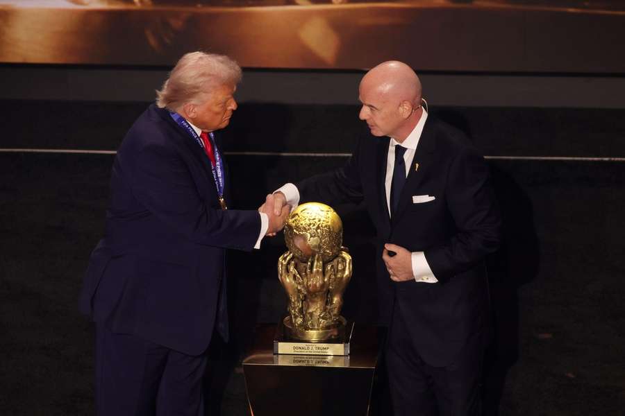 Trump (L) and Infantino (R)