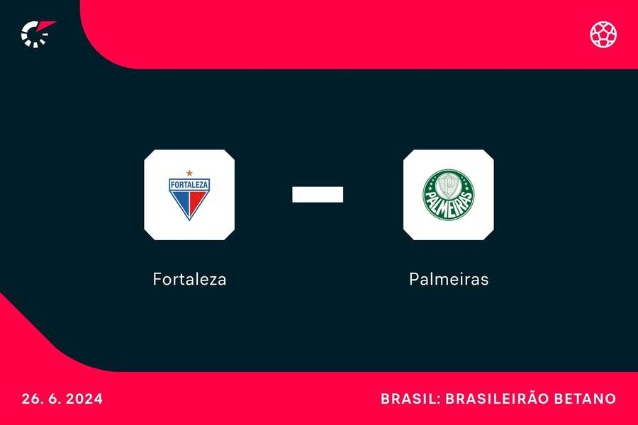 Fortaleza e Palmeiras se enfrentam nesta quarta-feira (26), às 21h30, no Castelão