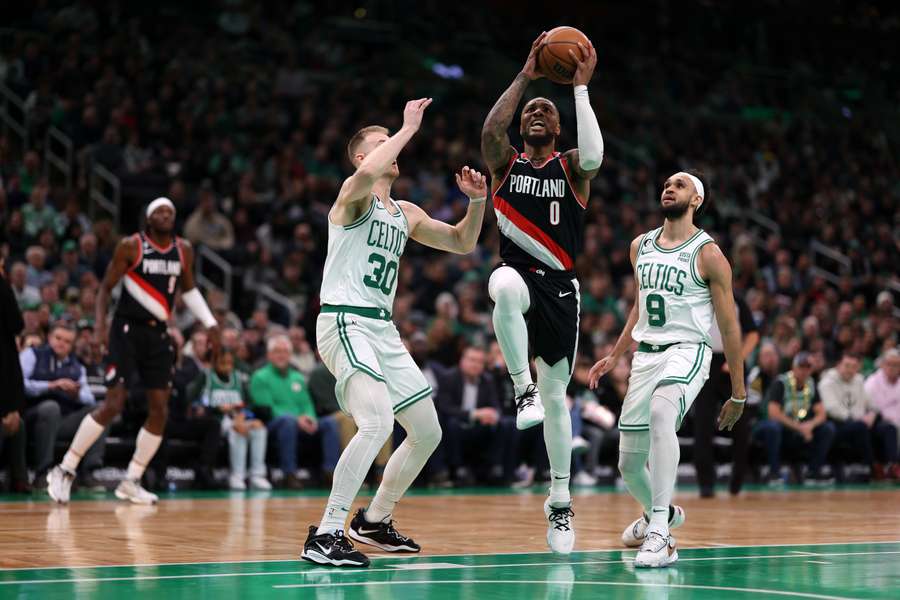 Os Celtics venceram o Trail Blazers em Boston Os Celtics venceram o Trail Blazers em Boston