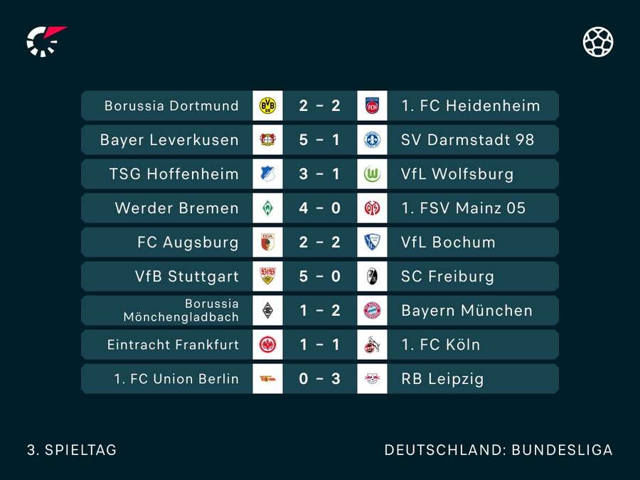Bundesliga - 3. Spieltag