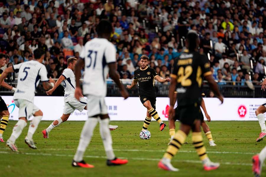 Man City's Nico Gonzalez during the pre-season game vs Inter Milan