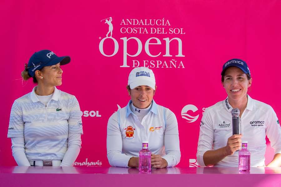 Carlota Ciganda, Azahara Muñoz y Ana Peláez, las tres mejores golfistas españolas.
