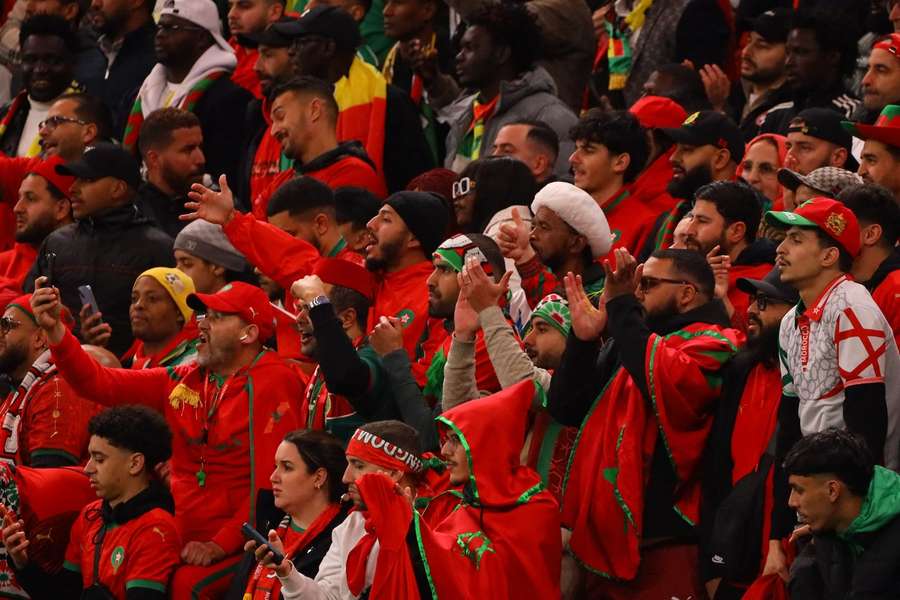 Marokkos Fans während des AFCON-Endspiels.