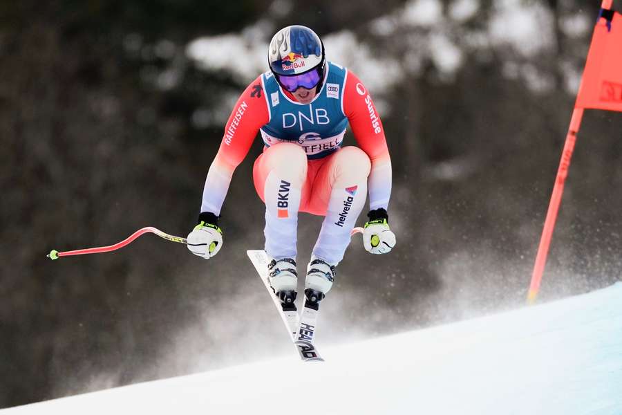 Franjo Von Allmen durante la discesa libera a Kvitfjell