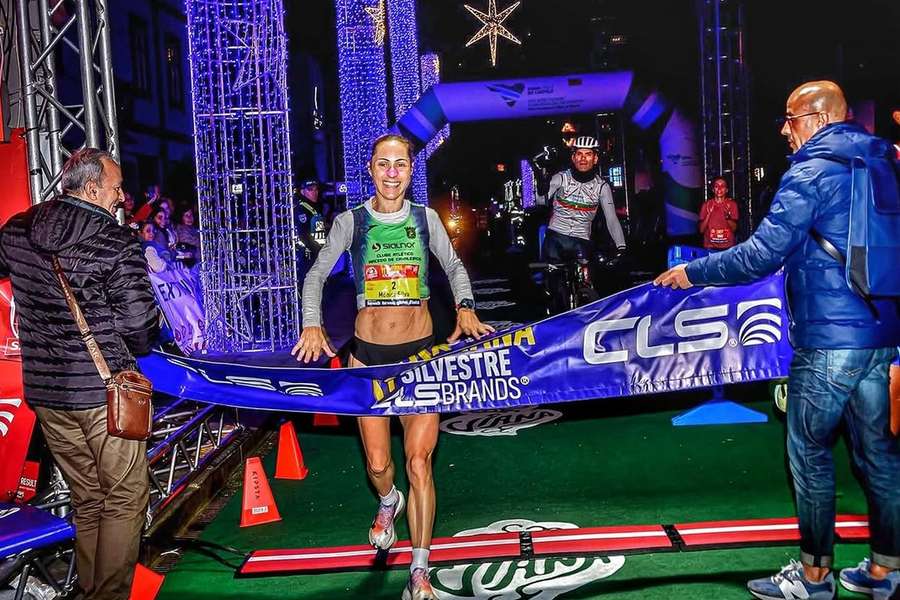 Mónica Silva em ação na São Silvestre