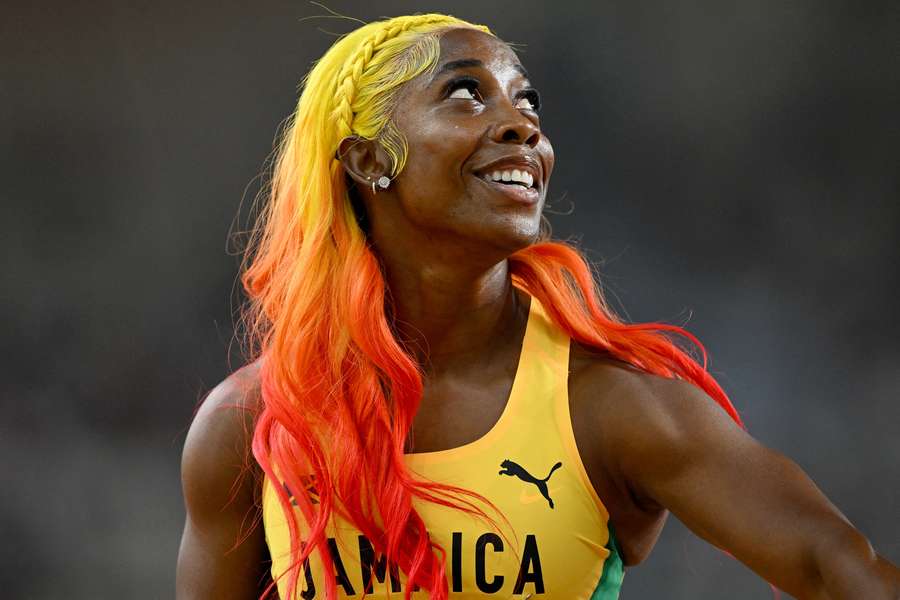 Shelly-Ann Fraser-Pryce op de WK in Boedapest, 2023