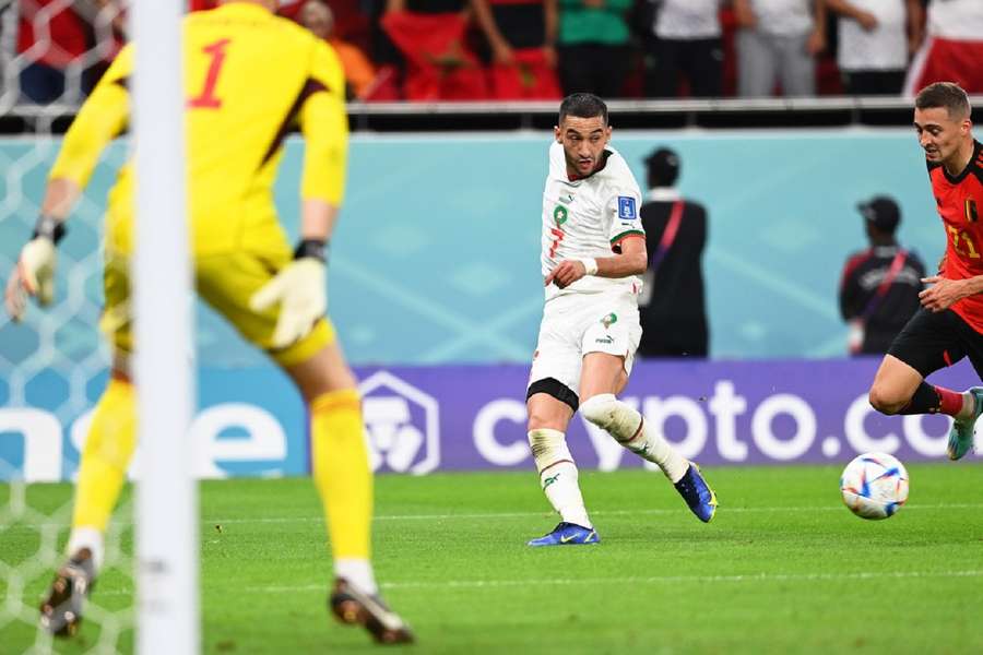 Ziyech werd uitgeroepen tot man of the match in de wedstrijd tegen België