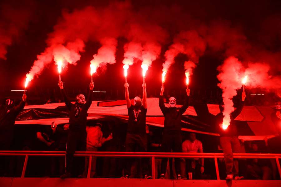 Des supporters de Molenbeek.