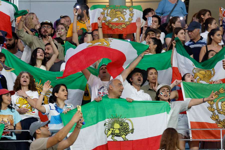 Iranian fans at the Women's Asian Cup