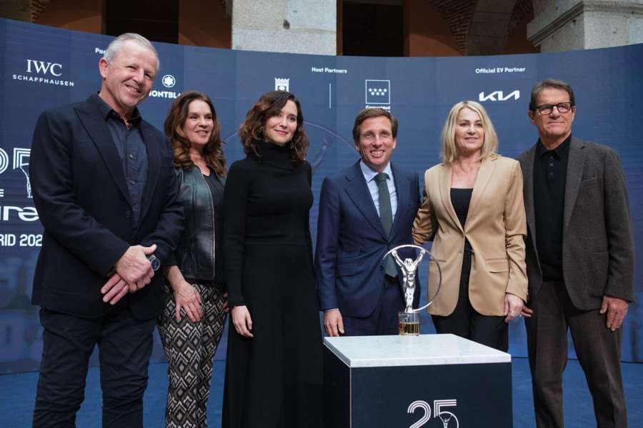 Las instituciones madrileñas y los embajadores de los Laureus en el anuncio de los candidatos