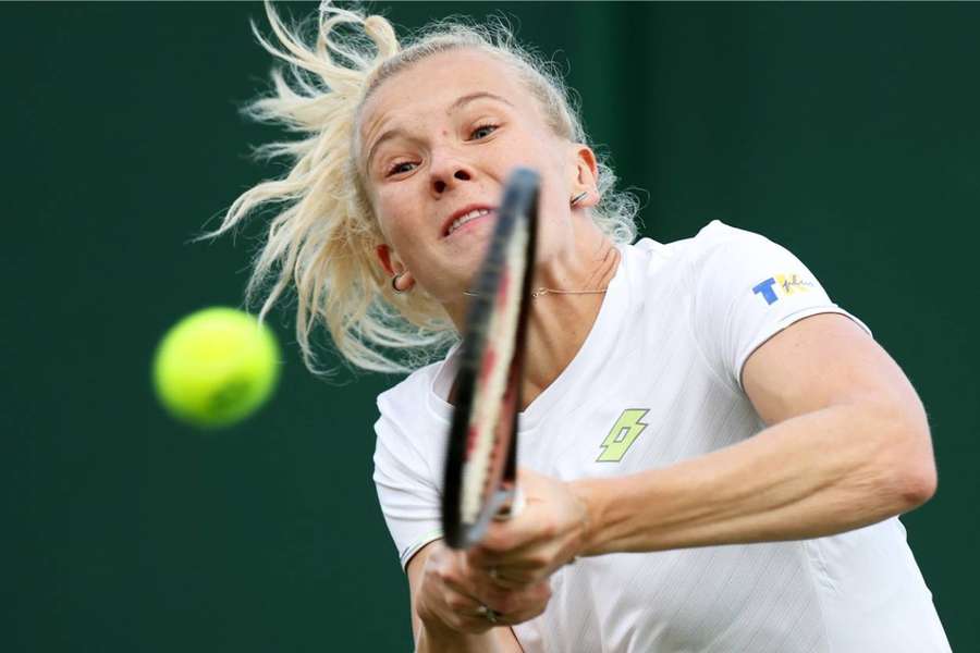Kateřina Siniaková ve Wimbledonu.