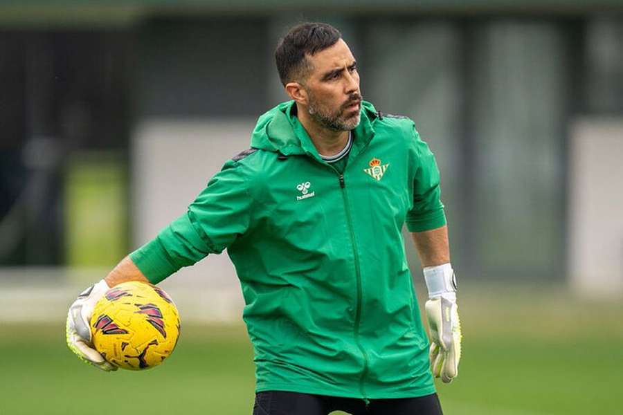 Claudio Bravo num treino do Betis