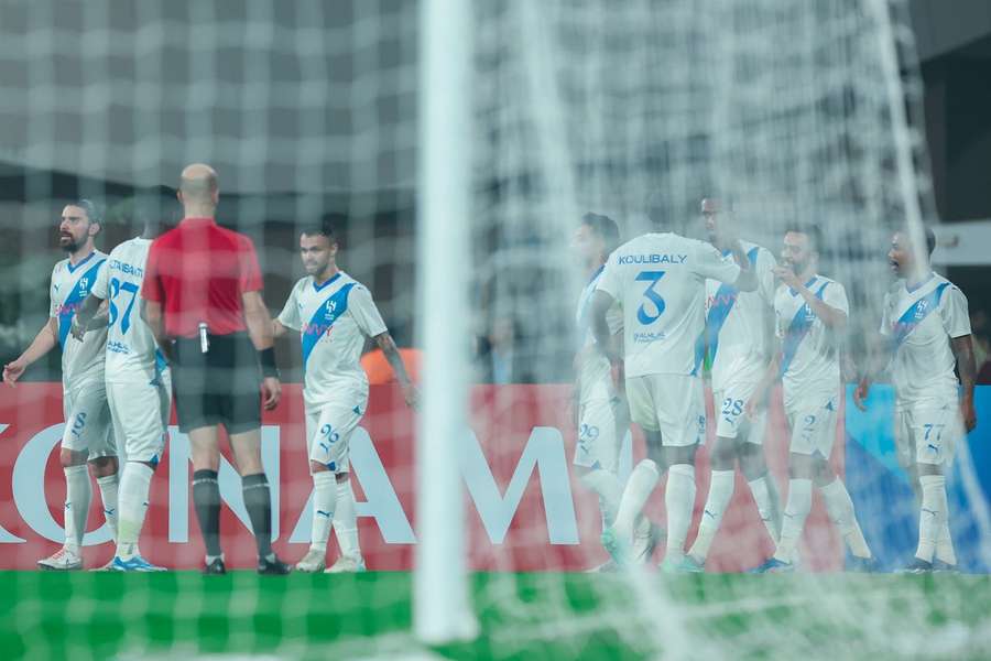 La fête des joueurs d'Al Hilal