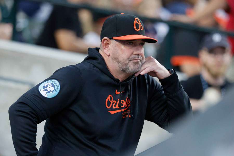 Former Baltimore Orioles Manager Brandon Hyde looks on during a game vs. New York Yankees