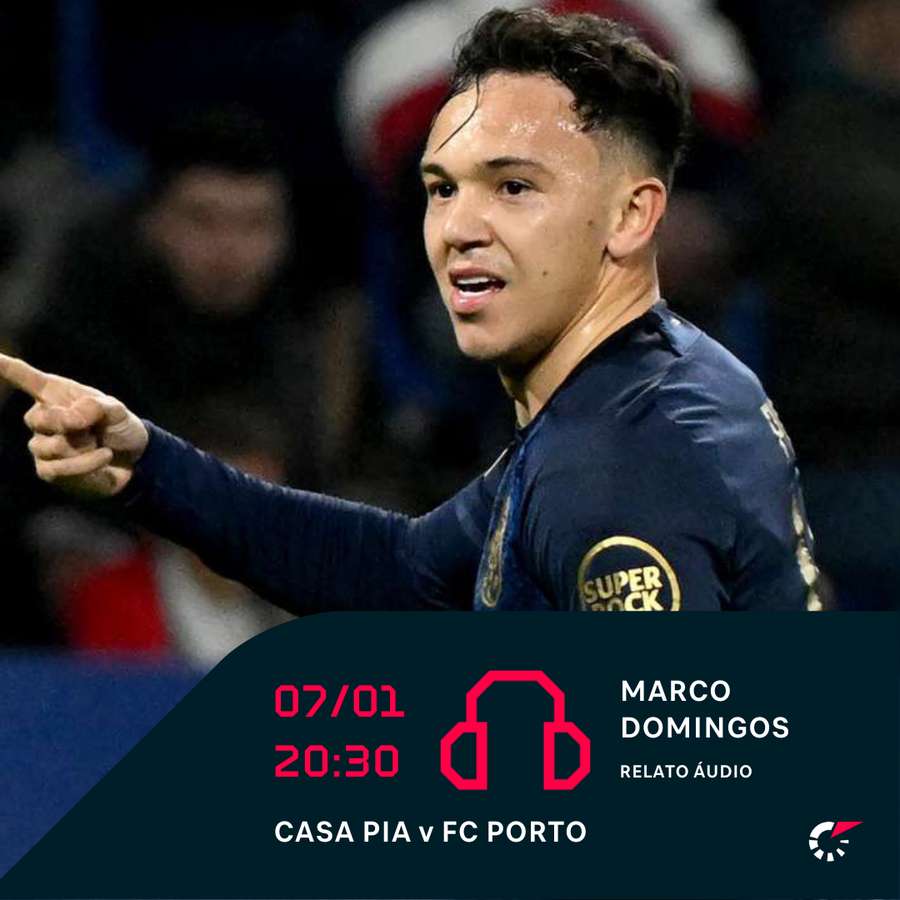 Pode ouvir o relato na aplicação ou site Pode ouvir o relato na aplicação ou site