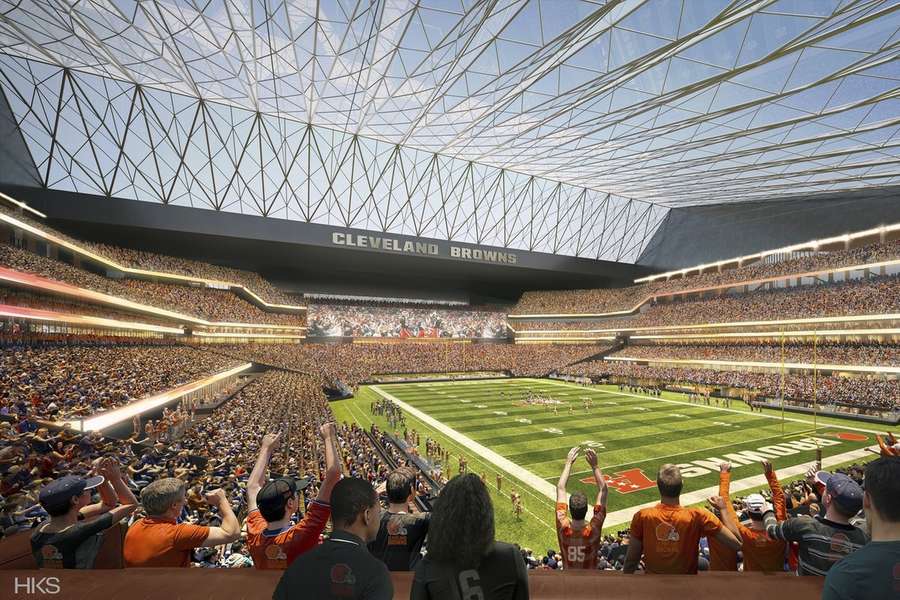 Dit zou het nieuwe Cleveland Browns-stadion kunnen worden