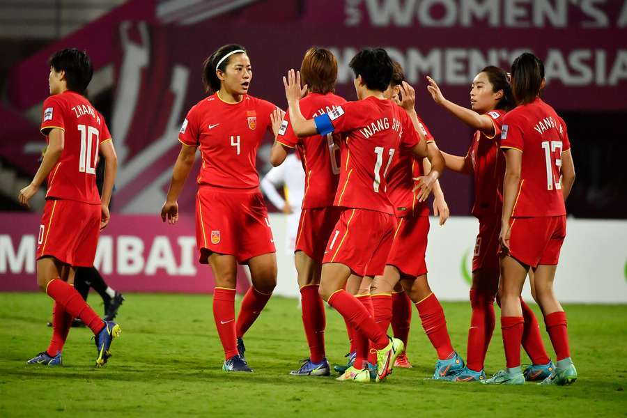 De Chinese dames op de Asian Cup 2022