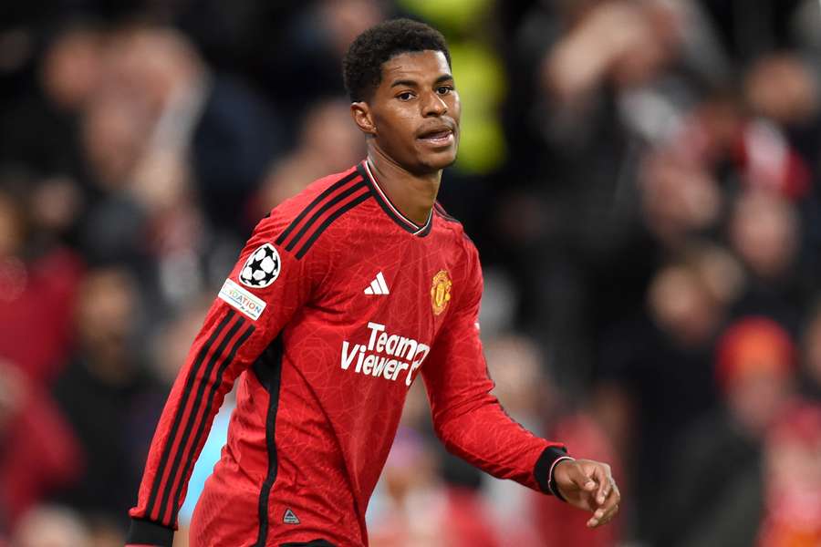 Marcus Rashford tegen Galatasaray in de Champions League