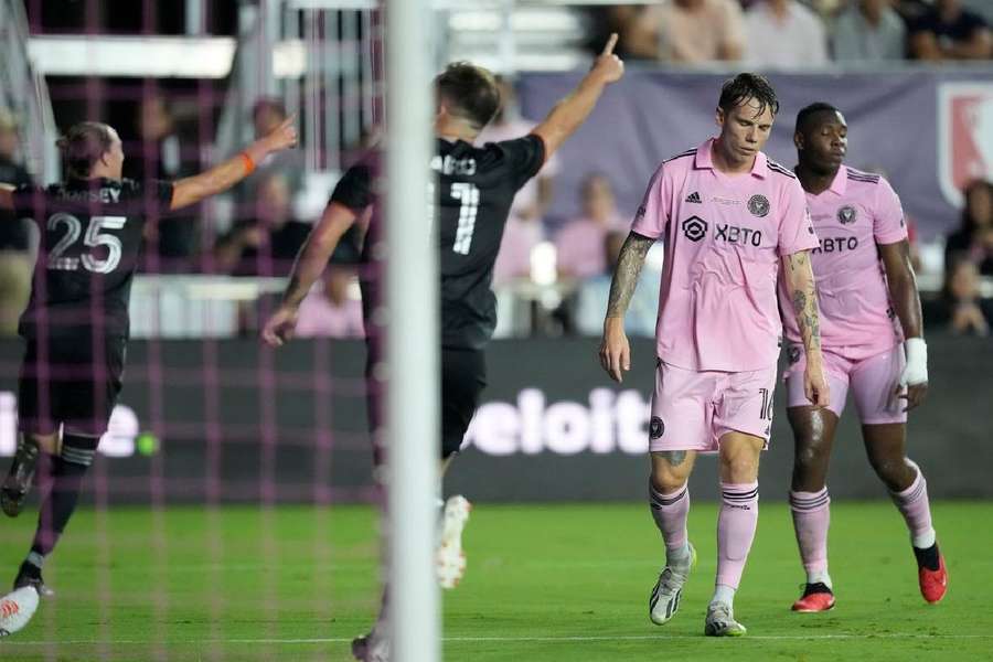 Inter Miami sofreu dois golos no primeiro tempo de jogo